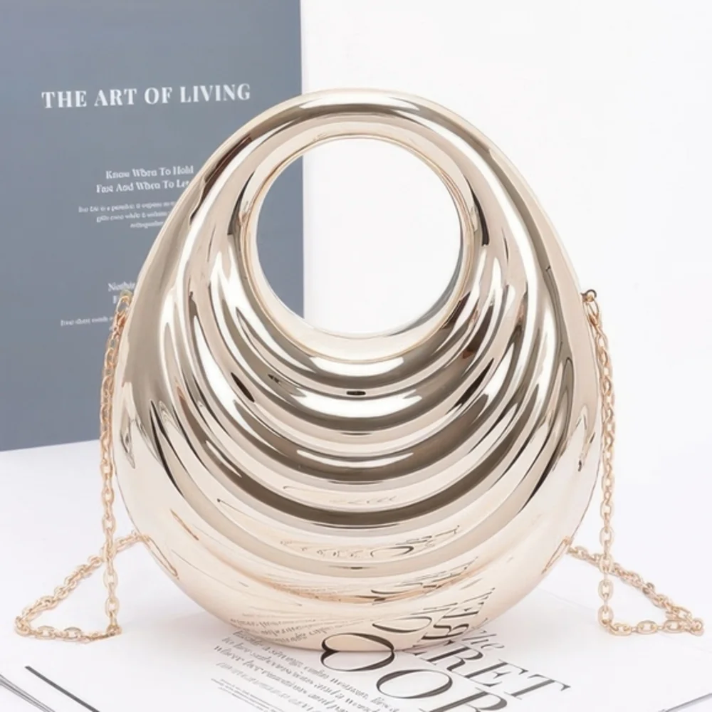 Elegant Gold Chain Shoulder Bag‎